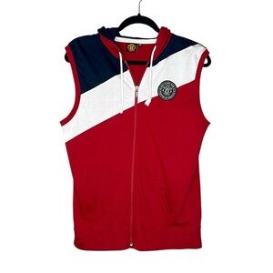 Manchester United zip Up Hoodie Sleeveless Vest size Medium